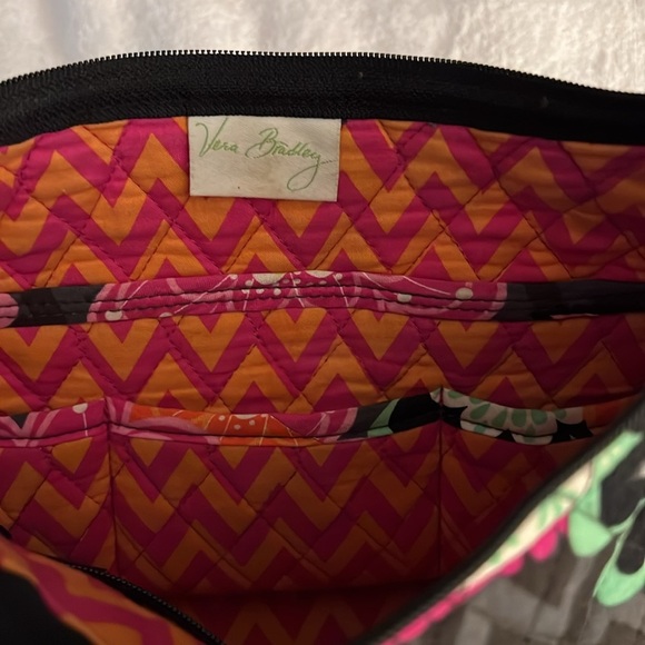 Vera Bradley Pink and Orange Quilted Shoulder Bag - Picture 3 of 6